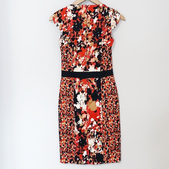 French Connection Multicoloured Printed Sheath Dress - Size 4 - Picture 4 of 8